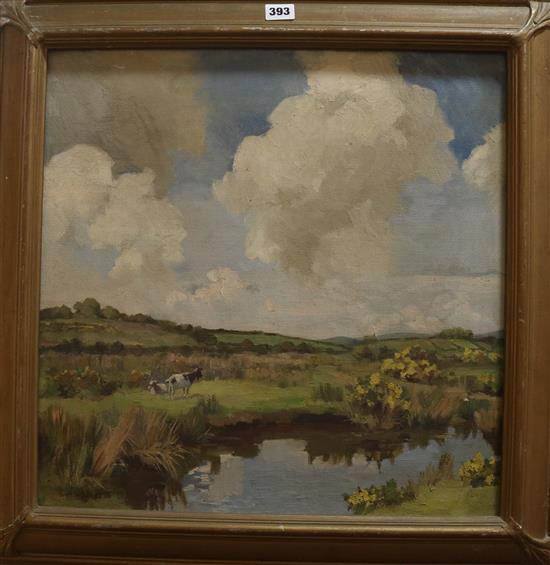 Dorcie Sykes, oil on canvas, Kerris Moor, signed, 53 x 51cm.